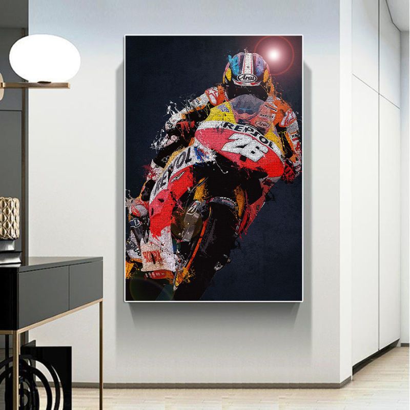 Tableau Moto Sportive cadre