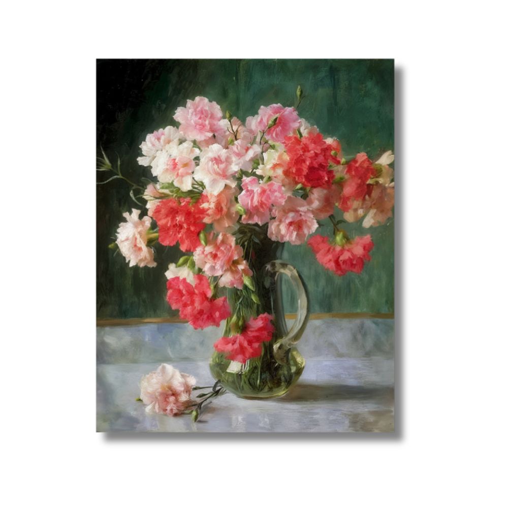 Tableau pot de fleur toile