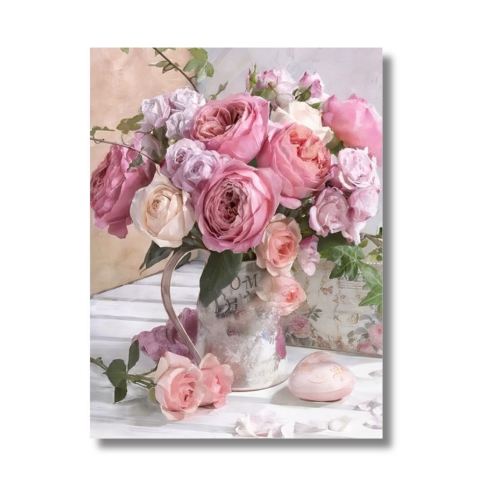 Tableau pot de fleur toile 2