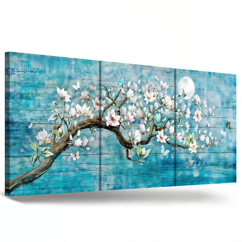 Tableau Triptyque Cerisier Japonais cadre
