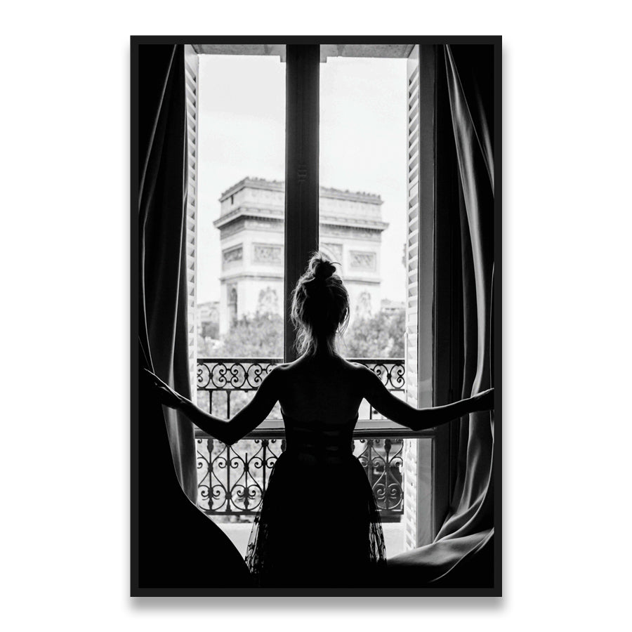 tableau femme a la fenetre toile