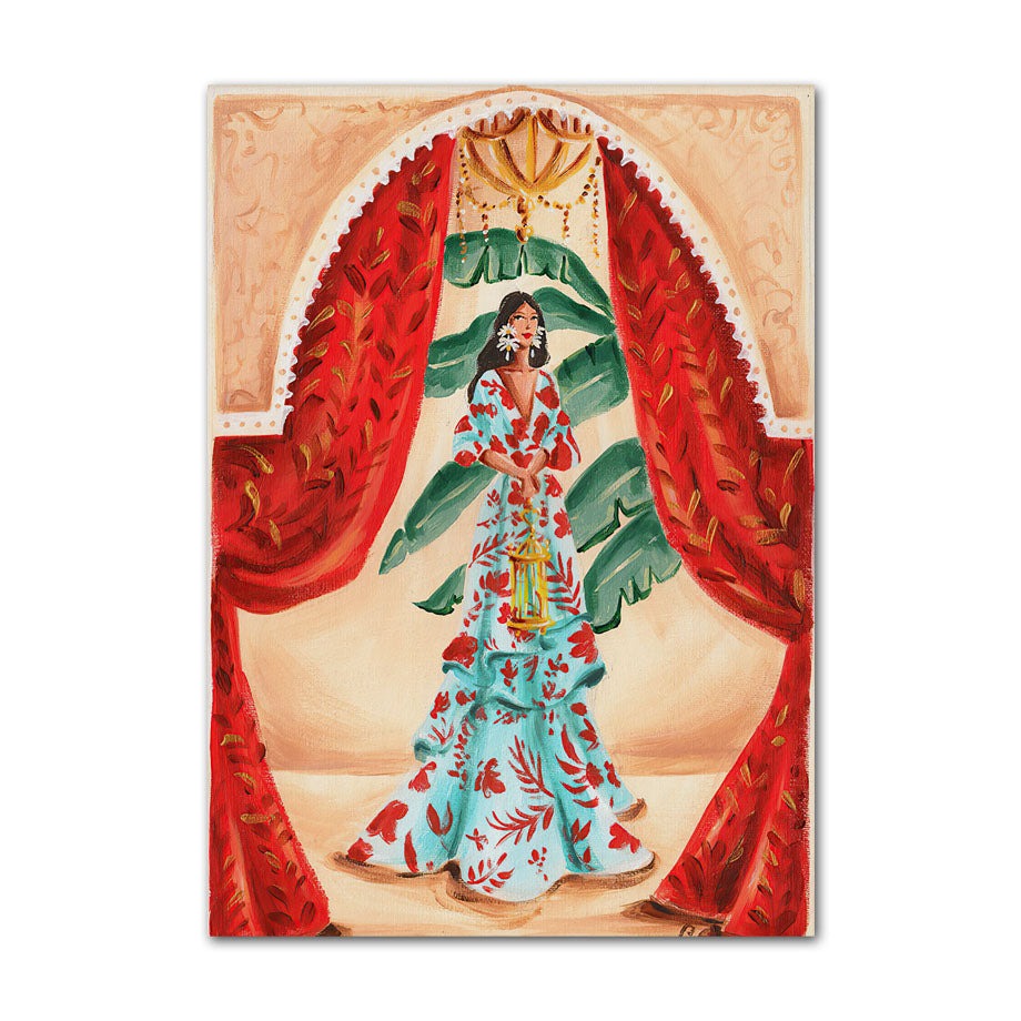 Tableau marocain – Femme Amazighe aux Fleurs