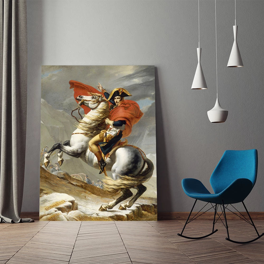 Tableau napoleon cheval toile