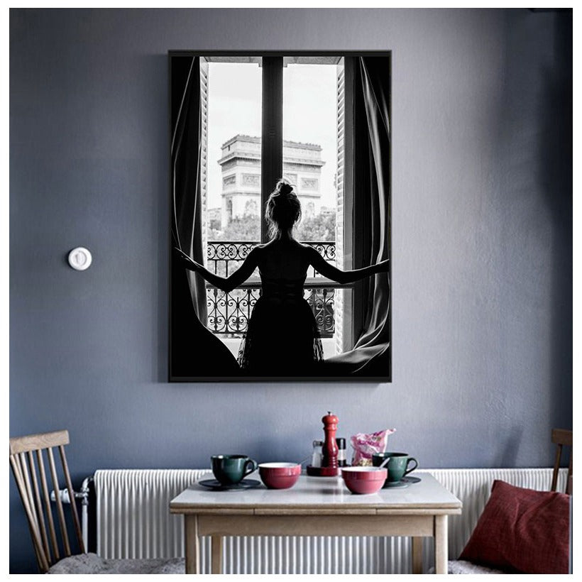 tableau femme a la fenetre