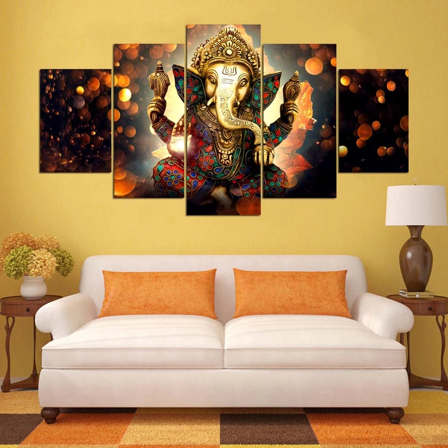 Tableau toile ganesh salon