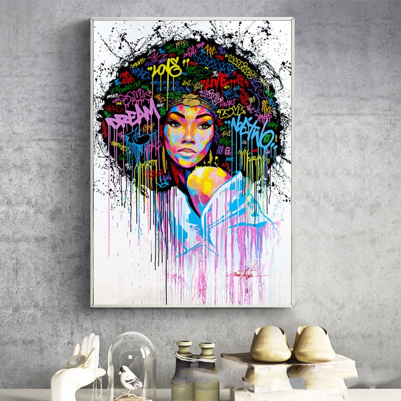 Tableau femme afro