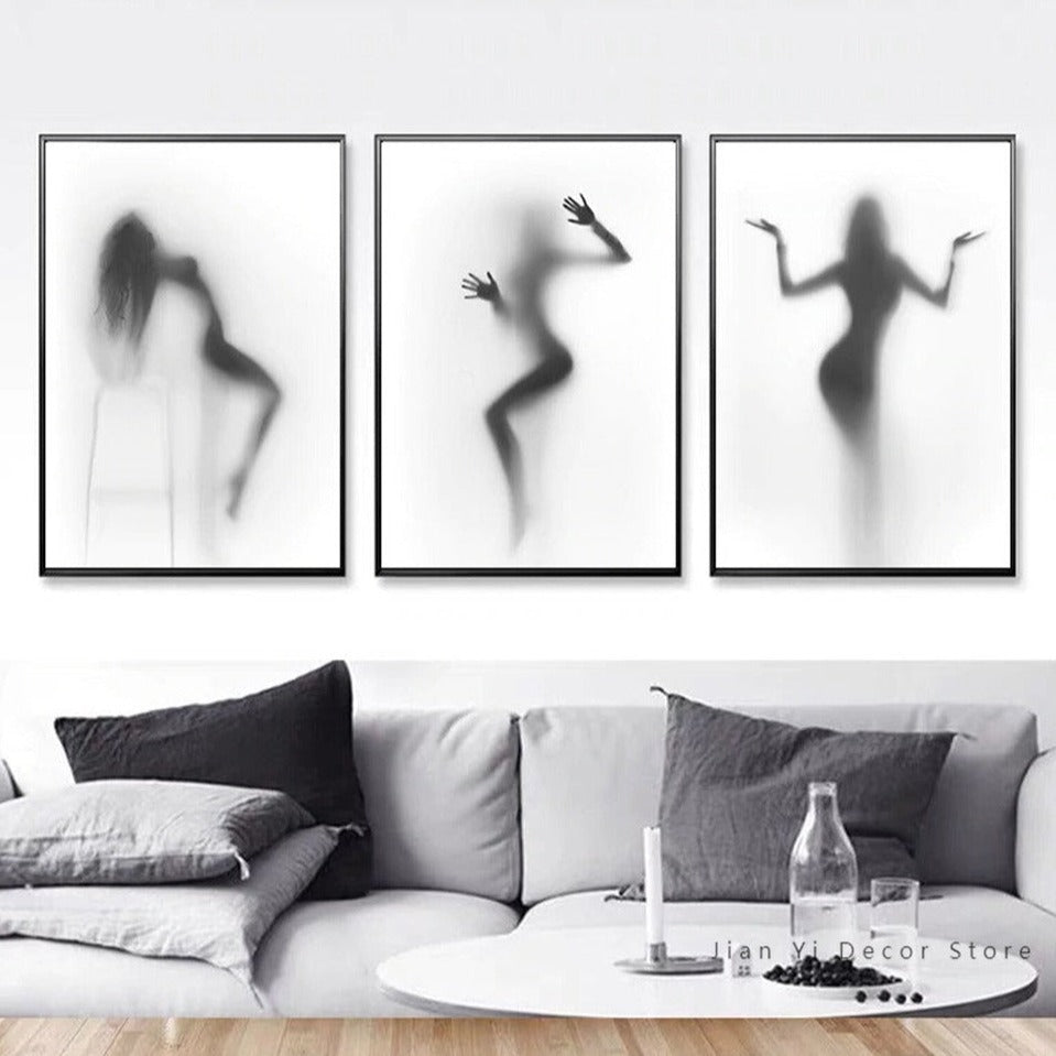tableau silhouette femme