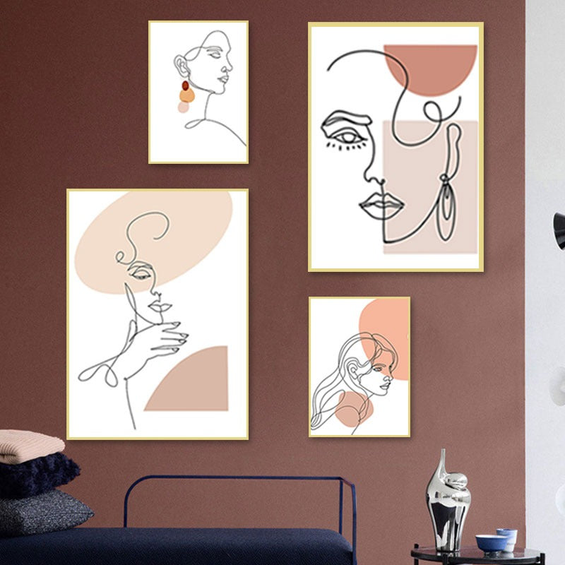 Tableau Minimaliste Femme cadre