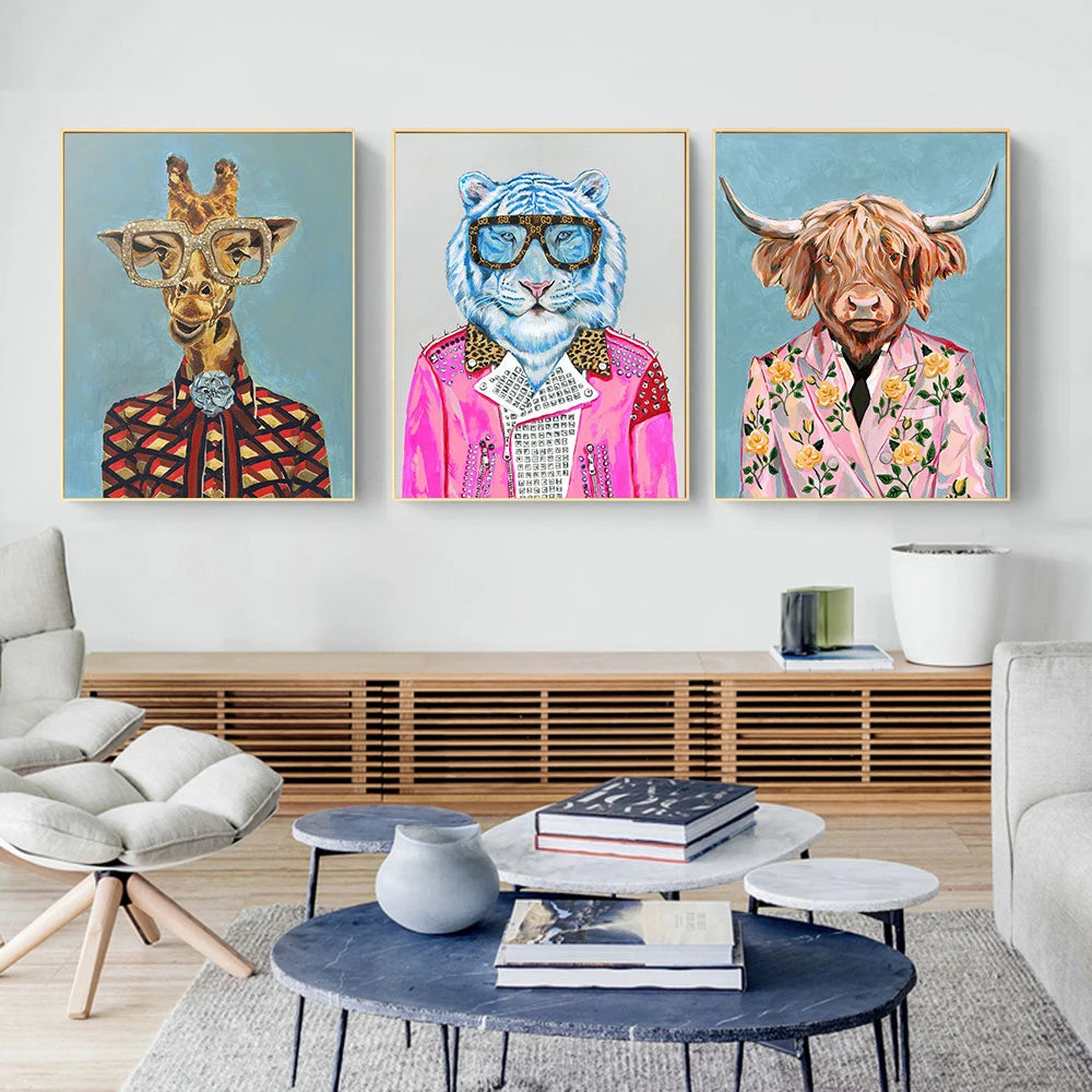 tableau taureau pop art cadre