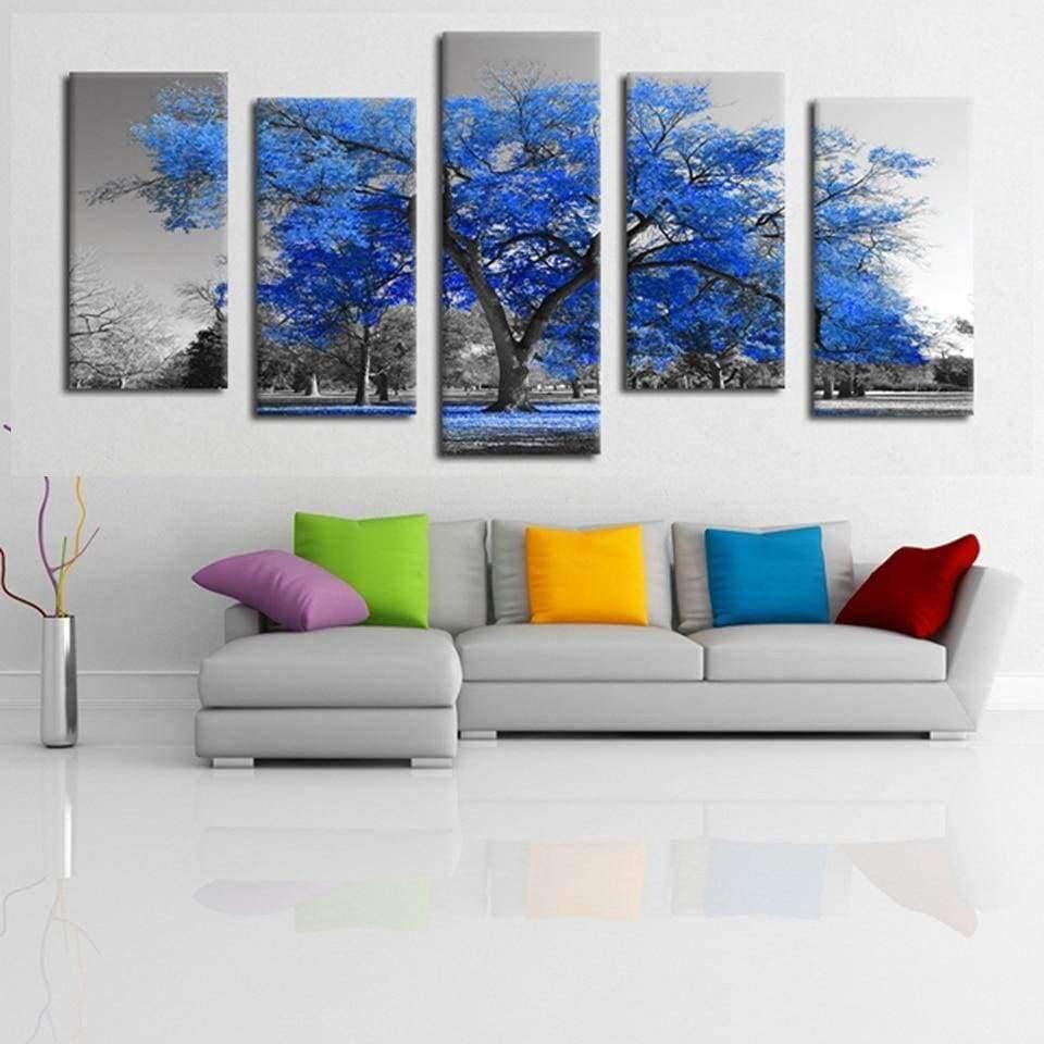 Tableau Arbre de vie Bleu