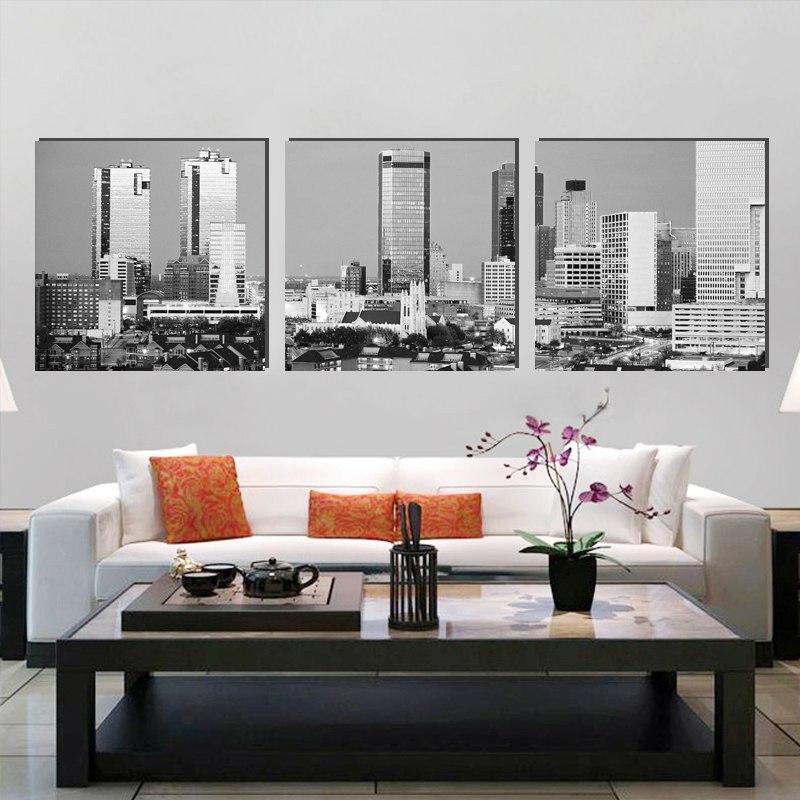 BUILDINGS - Toile imprimée sur châssis - Art-Cadre.fr