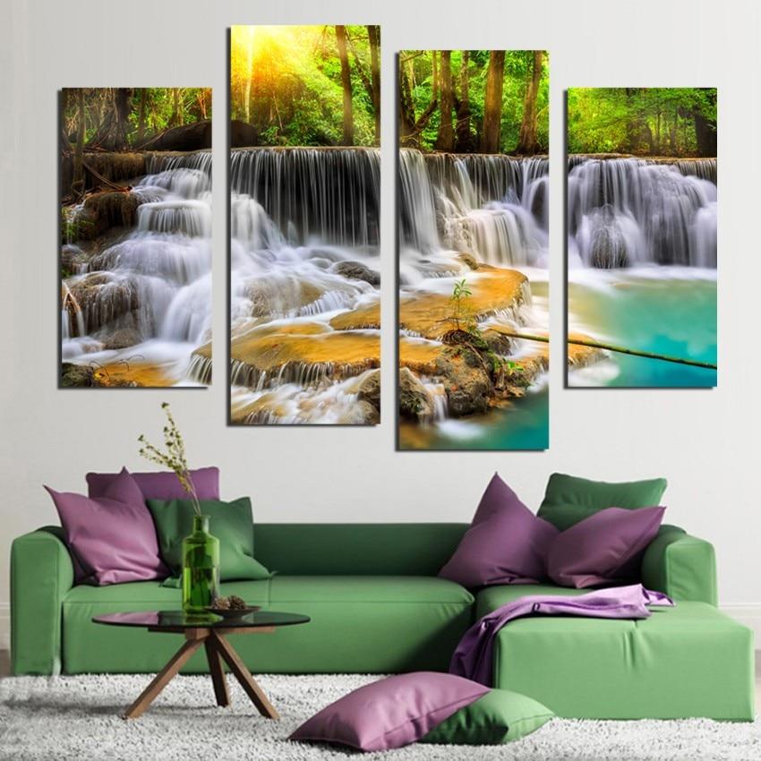 CASCADE - Toile imprimée sur châssis - Art-Cadre.fr