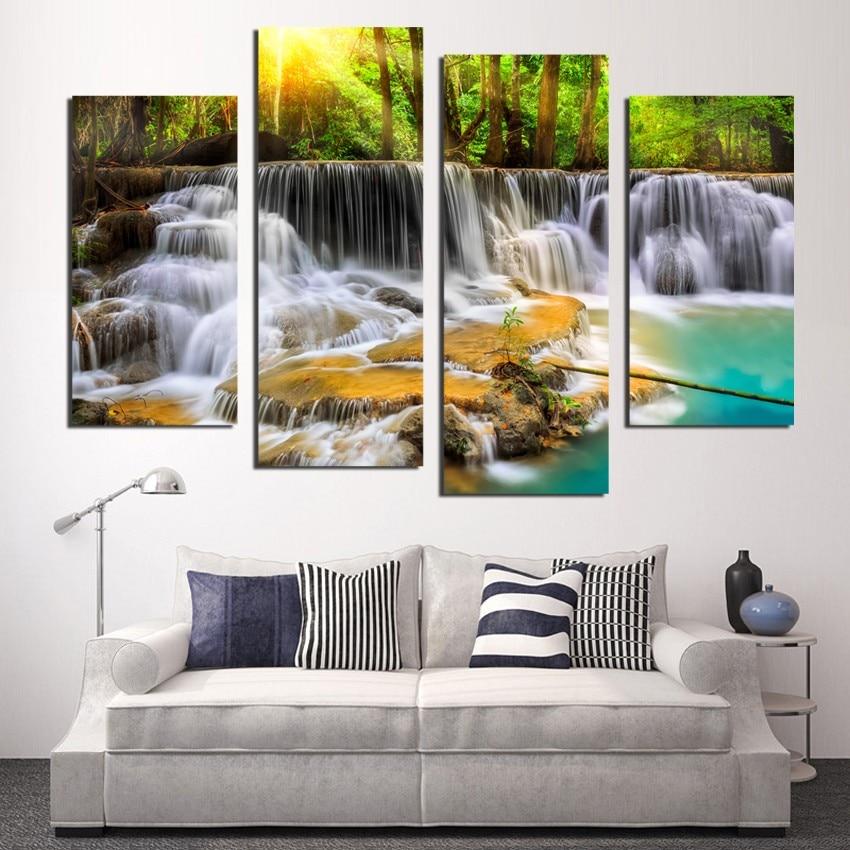 CASCADE - Toile imprimée sur châssis - Art-Cadre.fr