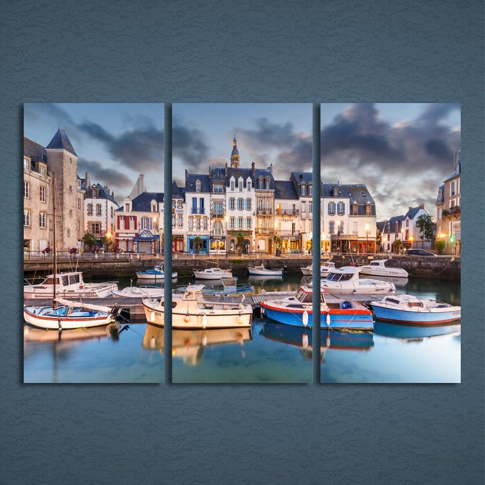 LE PORT - Toile imprimée sur châssis - Art-Cadre.fr