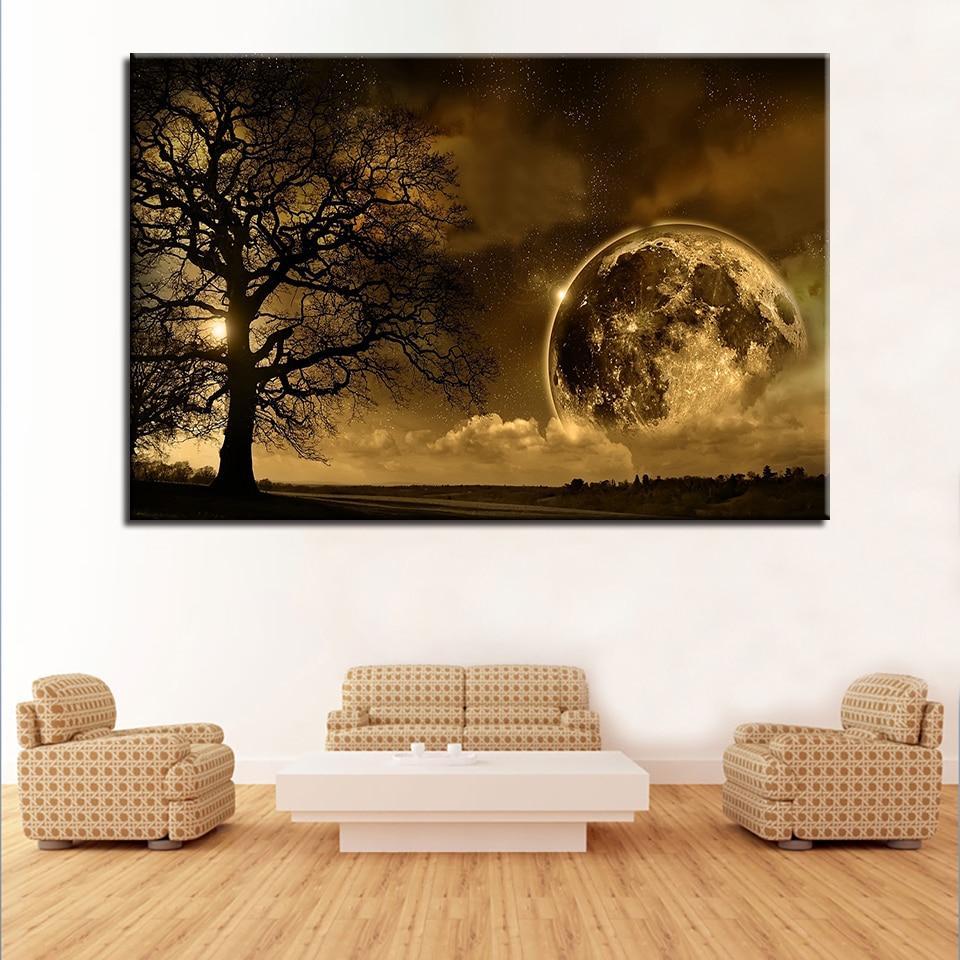 LUNE DOMINANTE - Toile imprimée sur châssis - Art-Cadre.fr