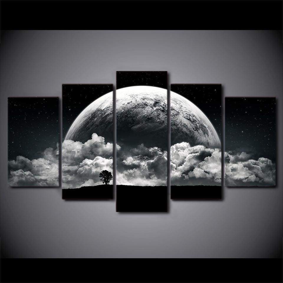 PAYSAGE DE LUNE - Toile imprimée sur châssis - Art-Cadre.fr