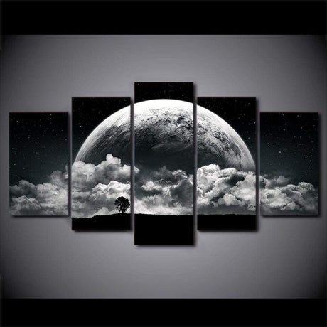 PAYSAGE DE LUNE - Toile imprimée sur châssis - Art-Cadre.fr