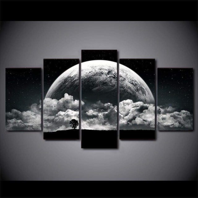 PAYSAGE DE LUNE - Toile imprimée sur châssis - Art-Cadre.fr