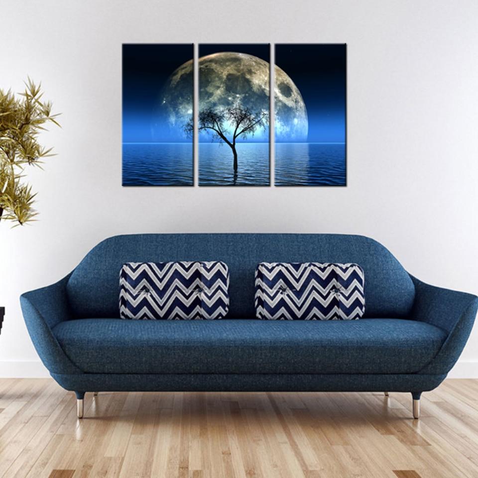 PAYSAGE NOCTURNE - Toile imprimée sur châssis - Art-Cadre.fr