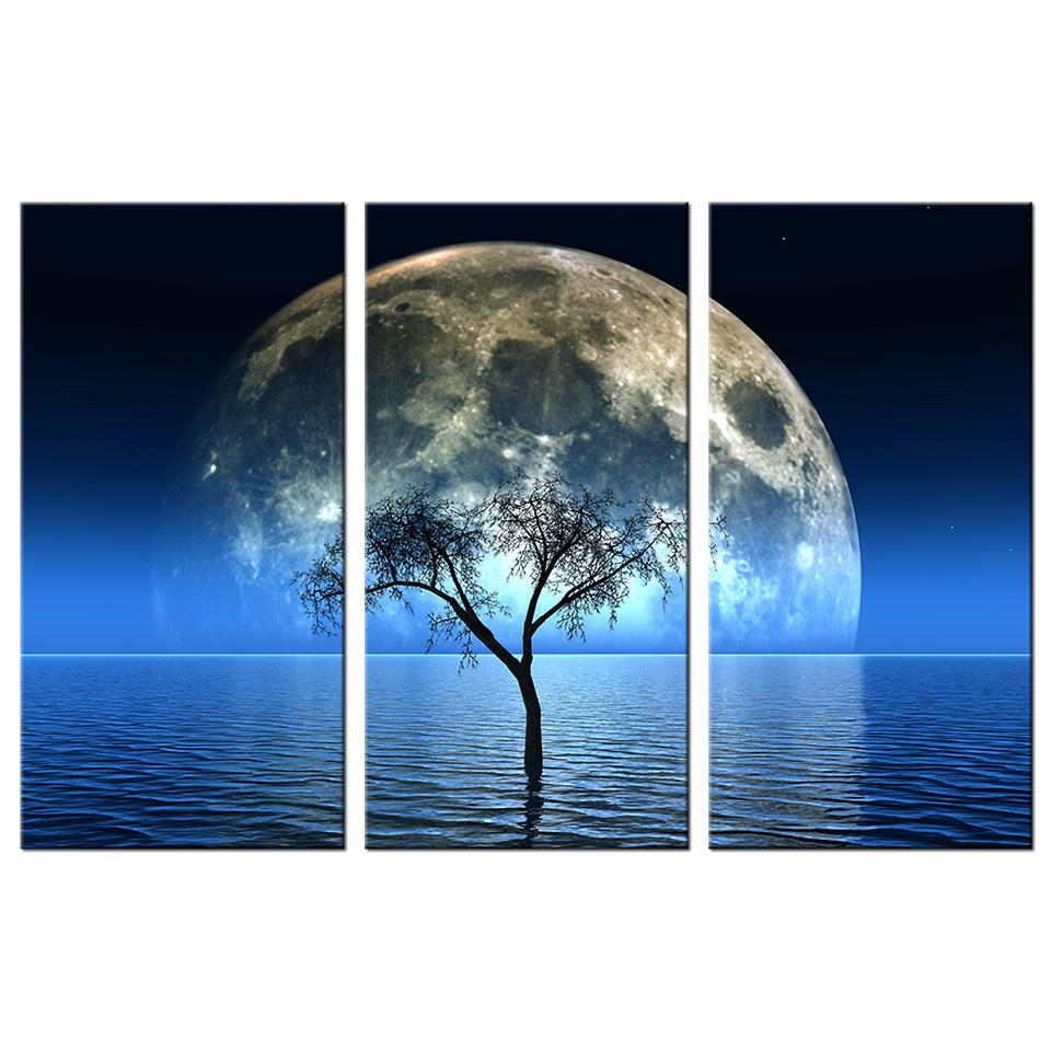 PAYSAGE NOCTURNE - Toile imprimée sur châssis - Art-Cadre.fr