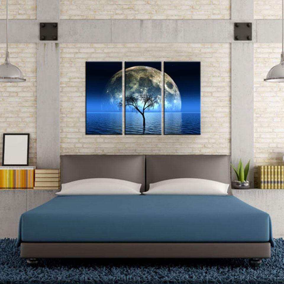 PAYSAGE NOCTURNE - Toile imprimée sur châssis - Art-Cadre.fr