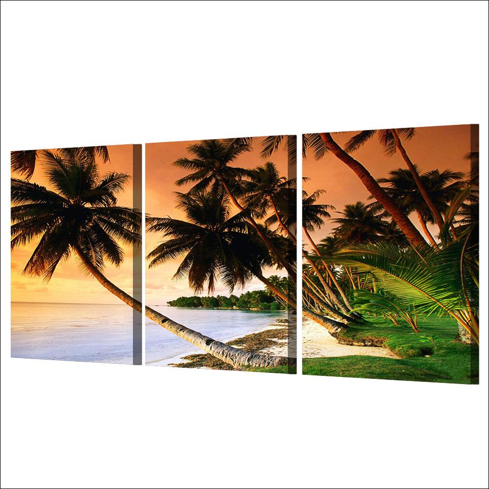 Tableau Plage de Cocotiers cadre