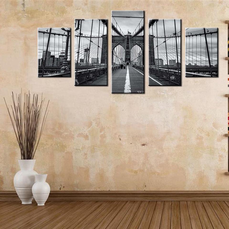 PONT DE BROOKLYN, NEW-YORK - Toile imprimée sur châssis - Art-Cadre.fr