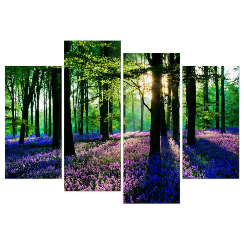 PRINTEMPS FORESTIER - Toile imprimée sur châssis - Art-Cadre.fr