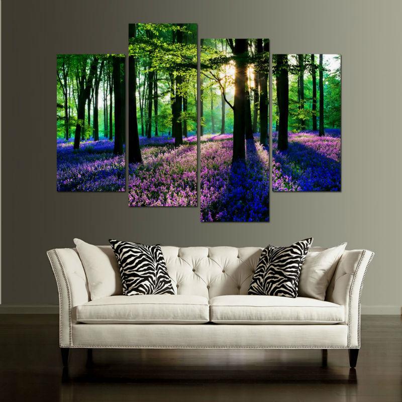 PRINTEMPS FORESTIER - Toile imprimée sur châssis - Art-Cadre.fr