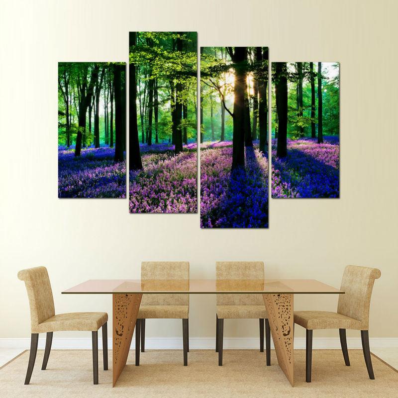 PRINTEMPS FORESTIER - Toile imprimée sur châssis - Art-Cadre.fr