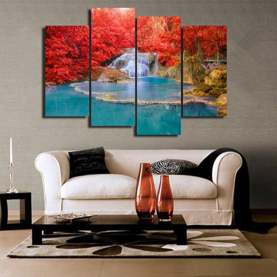 RIVIÈRE EN AUTOMNE - Toile imprimée sur châssis - Art-Cadre.fr
