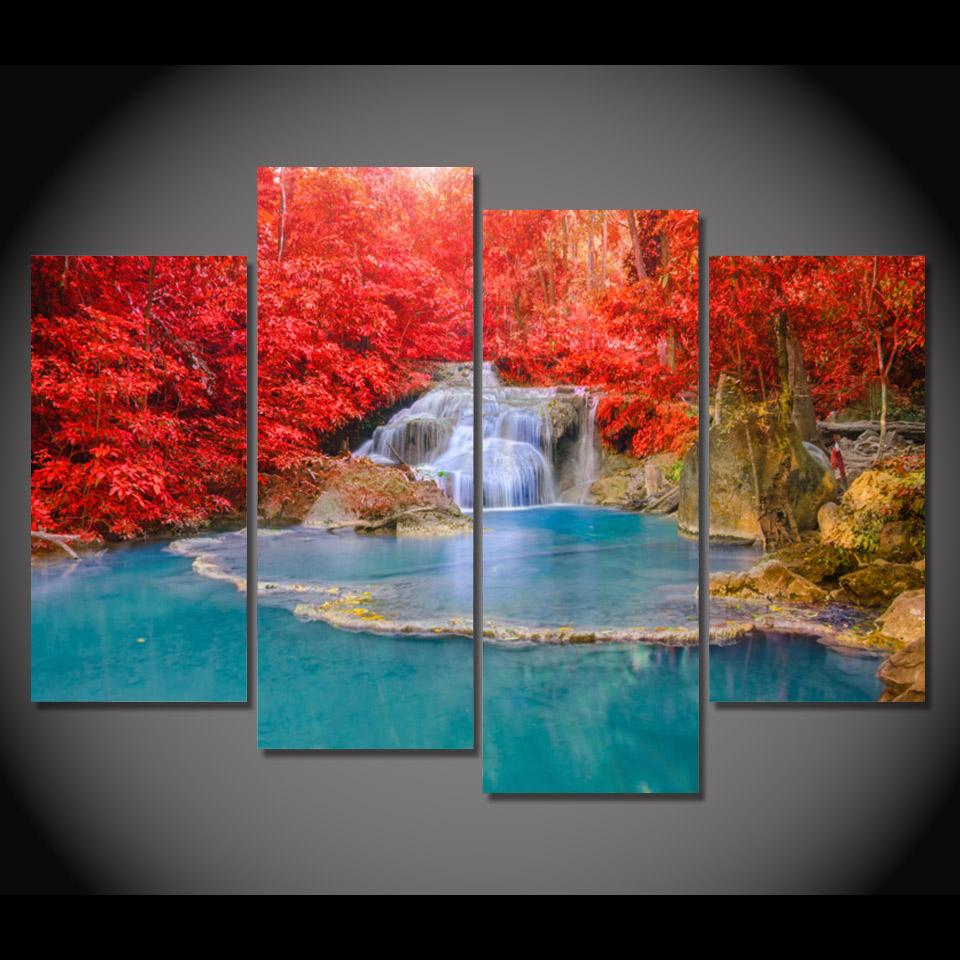 RIVIÈRE EN AUTOMNE - Toile imprimée sur châssis - Art-Cadre.fr