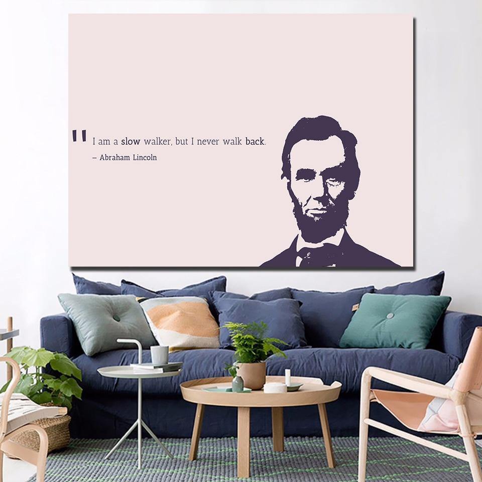 ABRAHAM LINCOLN - Tableau mural sur toile imprimée - Art-Cadre.fr