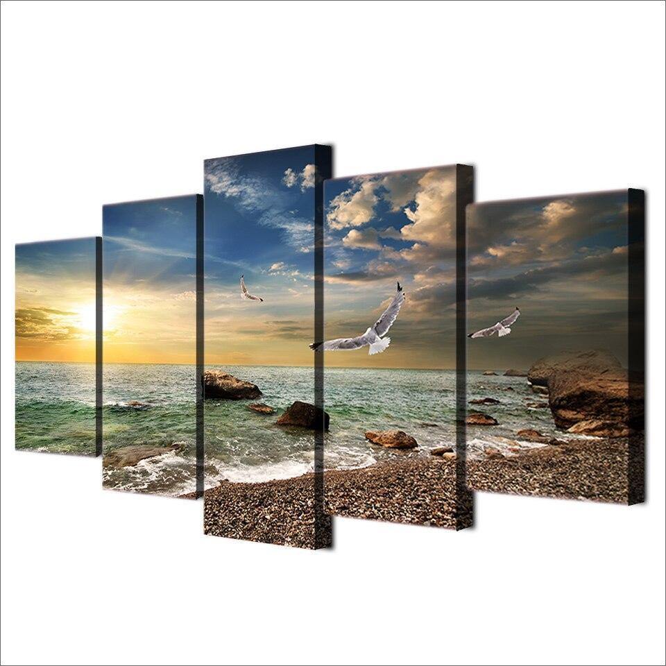 Tableau Air marin | Décoration murale imprimée sur toile sur le thème du bord de mer. - Art-Cadre.fr
