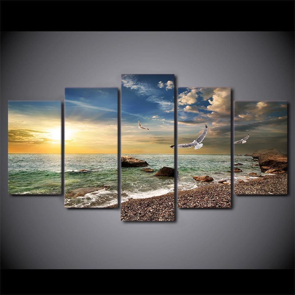 Tableau Air marin | Décoration murale, en impression sur toile, de bord de mer. - Art-Cadre.fr
