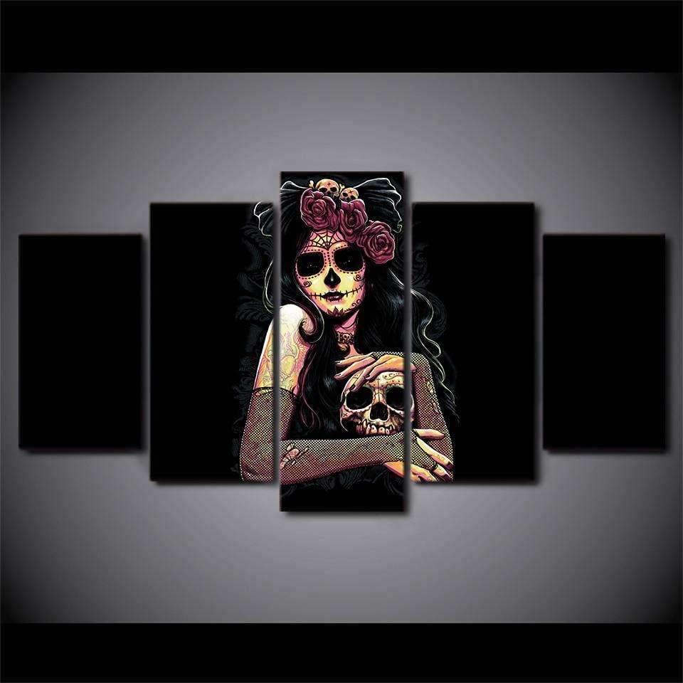 Tableau Amour noir | Décoration murale multi-panneaux imprimée sur toile. - Art-Cadre.fr