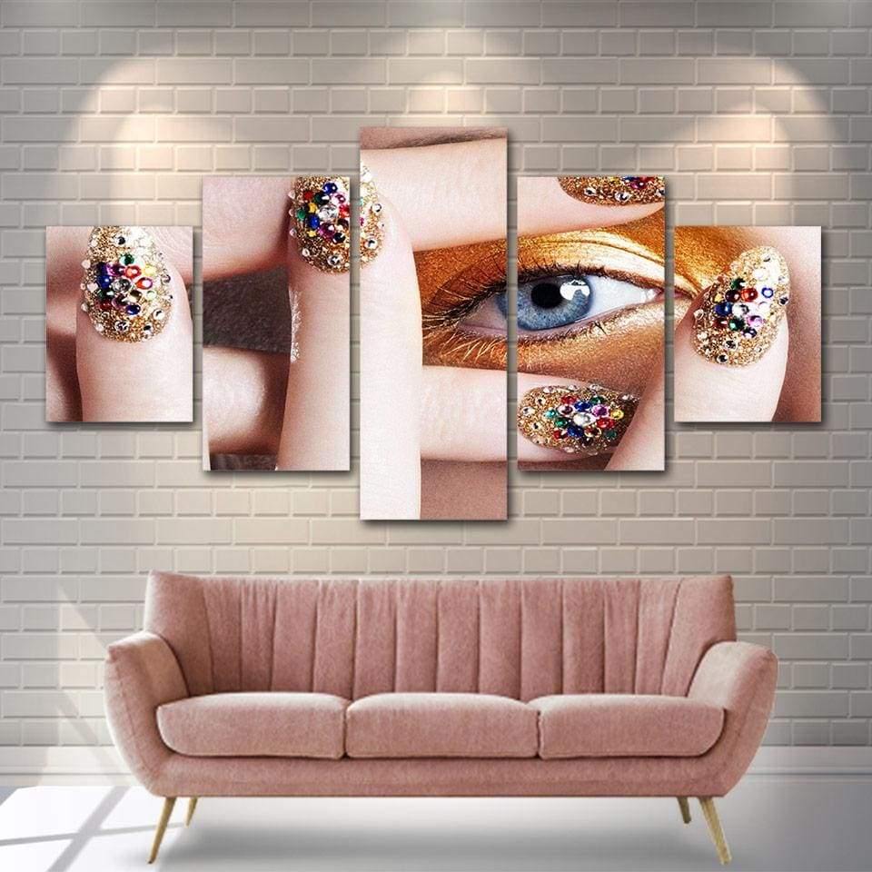 Tableau Au doigt et à l'œil | Tableau mural sur toile imprimée - Art-Cadre.fr