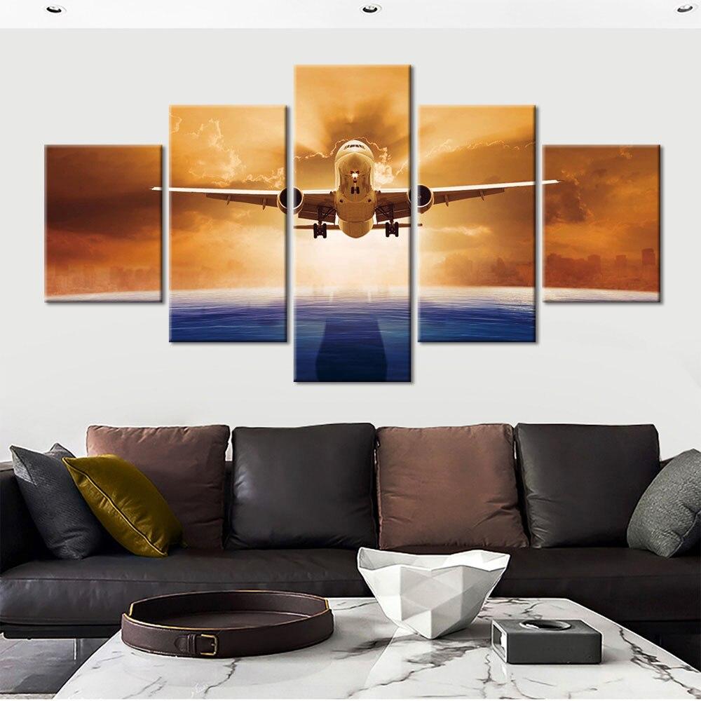 Tableau Avion au décollage | Déco murale sur toile imprimée. - Art-Cadre.fr
