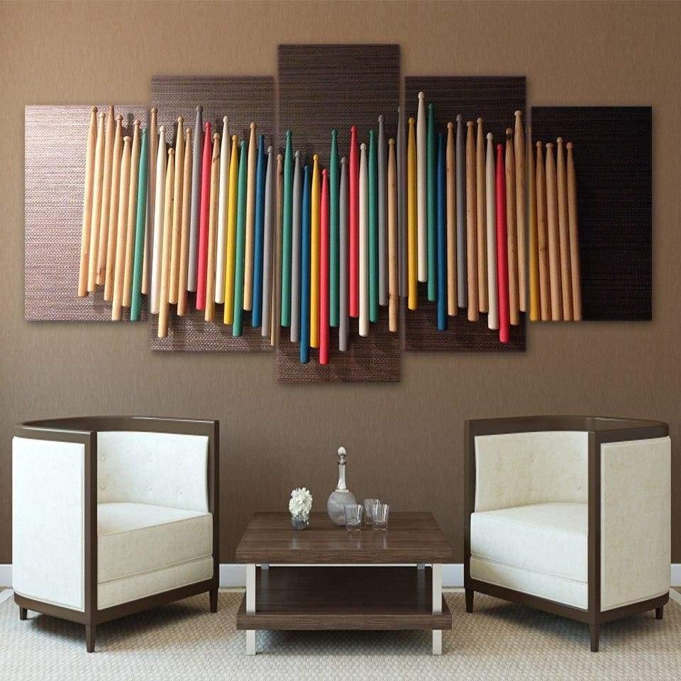 Tableau Baguettes de batterie | Décoration murale imprimée sur toile. - Art-Cadre.fr