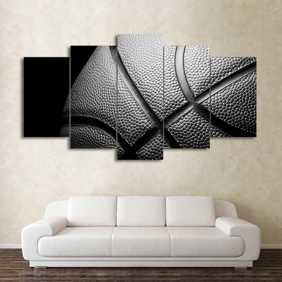 BASKET NOIR ET BLANC - Tableau mural sur toile imprimée - Art-Cadre.fr