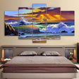 BATEAU AU LARGE - Tableau mural sur toile imprimée - Art-Cadre.fr