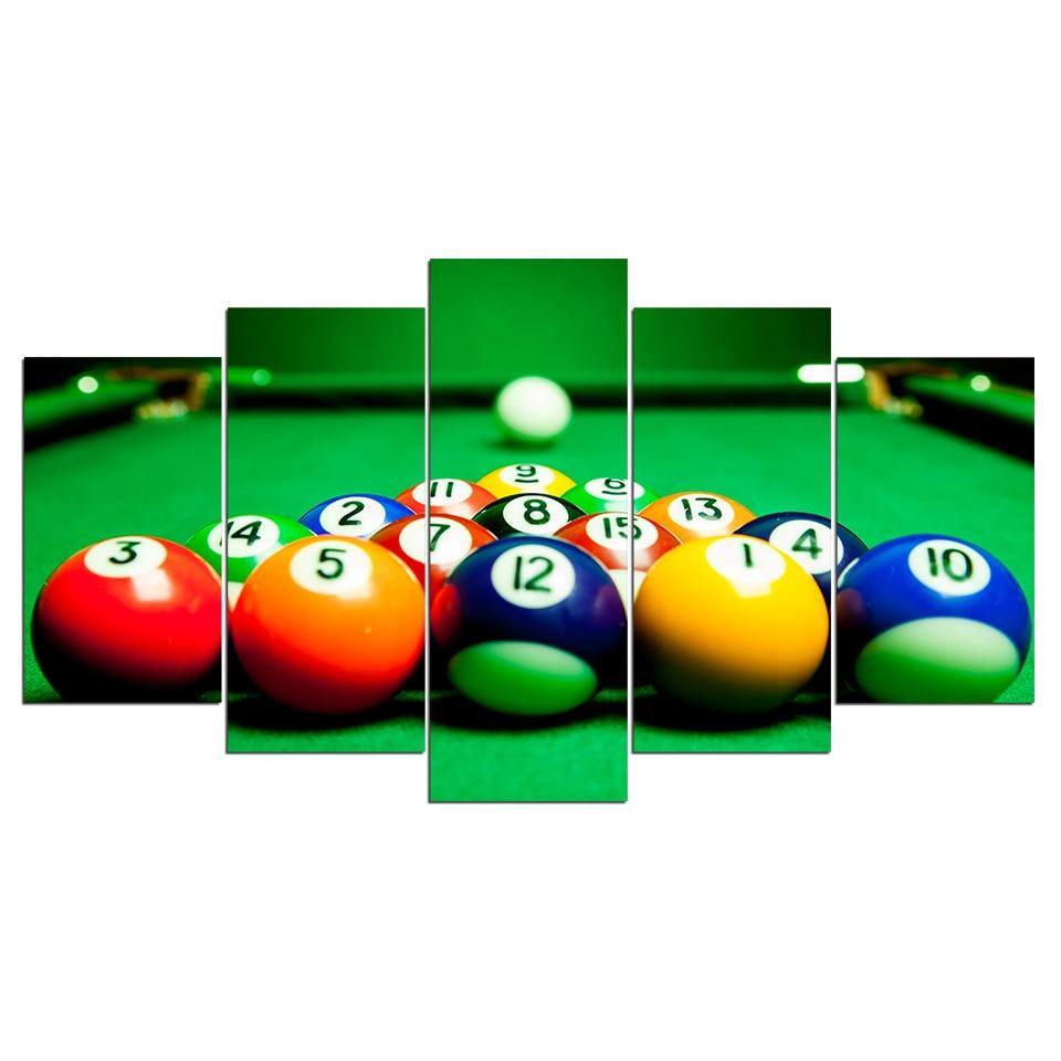 BILLARD AMÉRICAIN - Tableau mural sur toile imprimée - Art-Cadre.fr