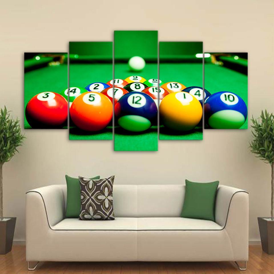 BILLARD AMÉRICAIN - Tableau mural sur toile imprimée - Art-Cadre.fr