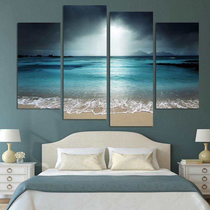BLEUS DE CIEL ET MER - Tableau mural sur toile imprimée - Art-Cadre.fr