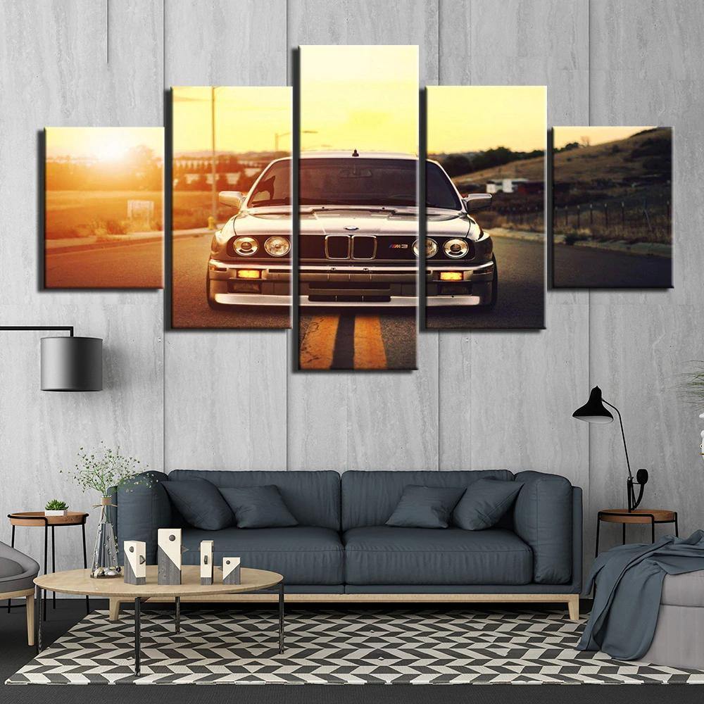 BMW M3 E30 - Tableau mural sur toile imprimée - Art-Cadre.fr