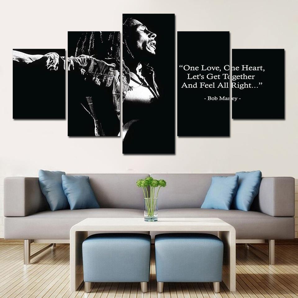 BOB MARLEY, ONE LOVE - Tableau mural sur toile imprimée - Art-Cadre.fr