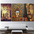 Triptyque Bouddha - Tableau mural sur toile imprimée - Art-Cadre.fr