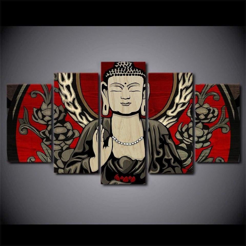 BOUDDHA ART DÉCO - Tableau mural sur toile imprimée - Art-Cadre.fr