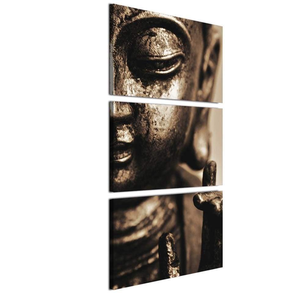 BOUDDHA D'ACIER - Tableau mural sur toile imprimée - Art-Cadre.fr