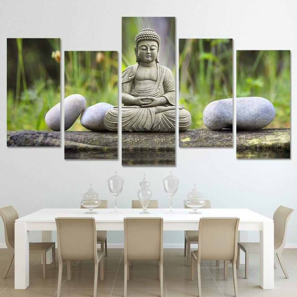 Peinture Bouddha Zen - Tableau mural sur toile imprimée - Art-Cadre.fr